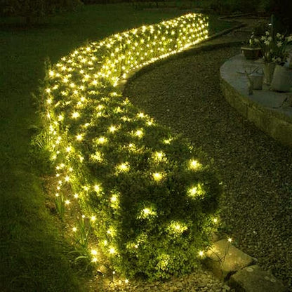 Led Christmas Net Lights for Bushes, 132LED 6FT x 6FT Connectable UL Certified Net Lights for Bushes Tree Shrubs Xmas Trunk Green Wire Christmas Decorations