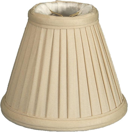 Royal Designs, Inc. CS-111BG Pleated Empire Chandelier Shade, 2.5 x 5 x 4.25, Beige