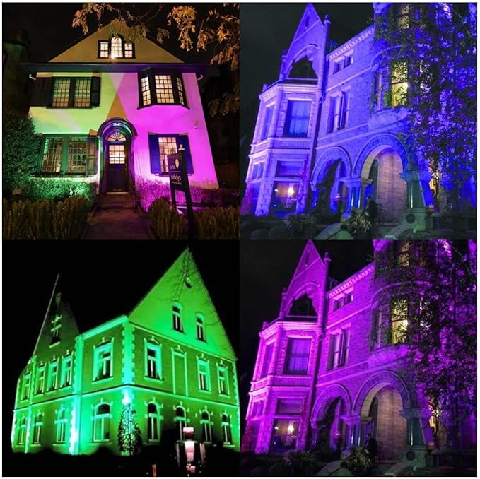 12W RGBW Landscape Spotlight,Color Changing120V Landscape Lighting with Remote,IP65 Landscape Lights 16 Colors +Warm White Garden Decorative Lamp with US 3 Prong(8Pack)