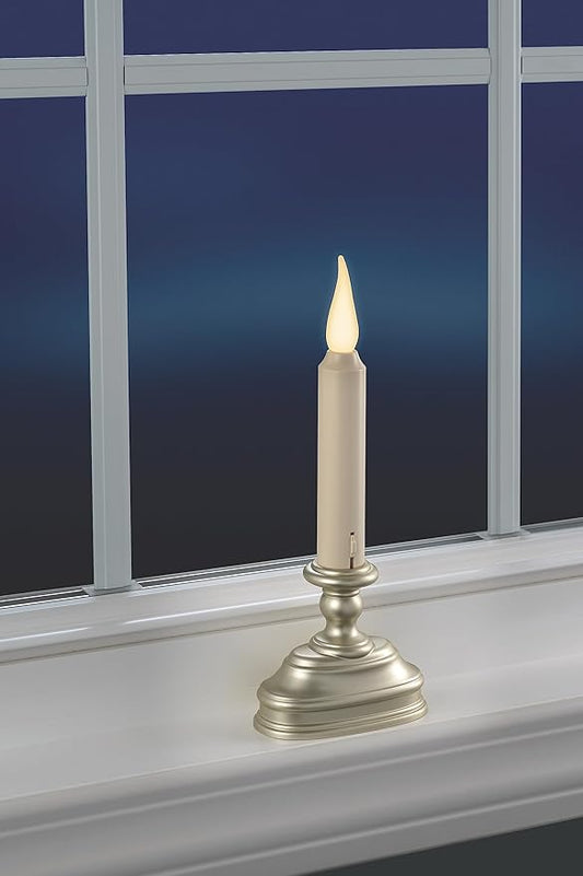 Xodus Innovations FPC1620P-6 Battery Operated 9 Inch Window Candle New Dynamic 3 D Warm White Flicker Flame, with 3 Position Switch and Automatic On Timer