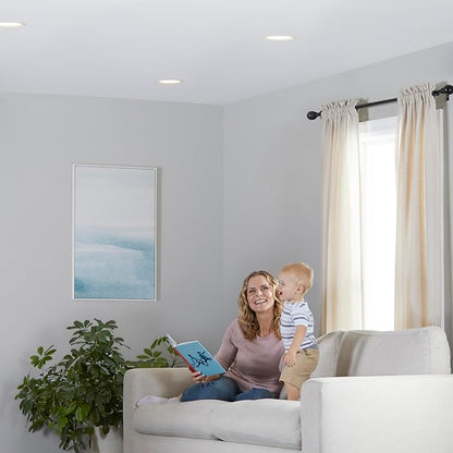Amazon Basics Smart BR30 LED Light Bulbs, Color Changing, 9W (60W Equivalent), 800LM, Energy Efficient, Voice Control, Works with Alexa Only, 2.4 GHz Wi-Fi, No Hub Required, 4-Pack