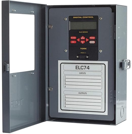 NSI ELC Series Energy and Lighting Control Zone Time Switch, 24/120/208-240/277 VAC, 4 Channels, SPDT Output Contact (ELC74)