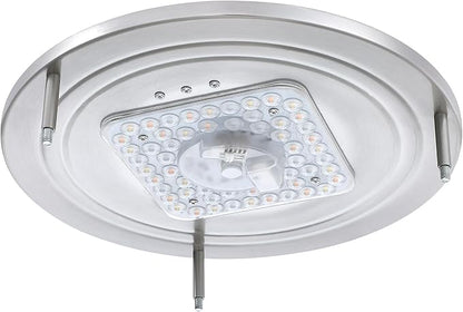 Design House Ripon 11 Inch Integrated LED Ceiling Light 2-Pack, 5 Color Temperature, Dimmable, Satin Nickel – Design House, 589598