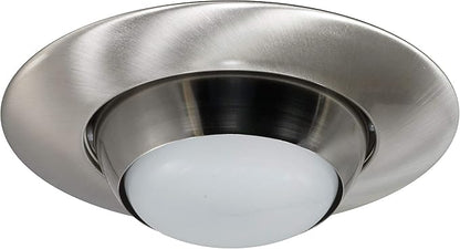 NICOR Lighting 6 inch Nickel Recessed Eyeball Trim Designed for 6 inch Housings (17506NK)