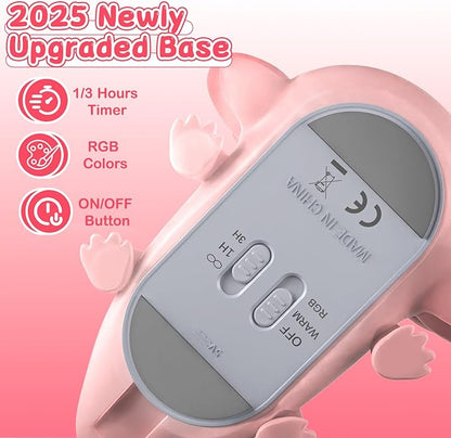 LOVERUIS Axolotl Gifts Baby Girl Colorful Squishy Night Light for Kids with Timer Cute Decorations for Bedroom Lamp Night Lights