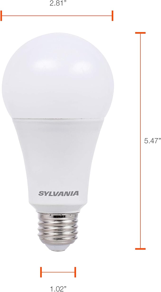 Sylvania Full Cycle 15W LED Grow Light Bulb, A19, 25 Micromoles/s, 80 CRI, Non-Dimmable, Frosted - 1 Pack (40023)