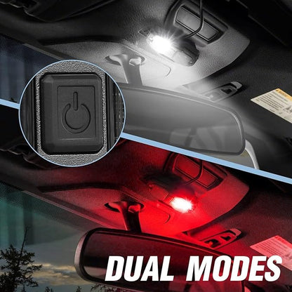 UTV Dome Light, ACEC SHOP Universal Roll Bar LED Dome Light Utility Roll Cage Lights UTV Interior Lights Courtesy Lighting Roll Bar Mount LED Light for UTV Polaris RZR SXS Ranger Truck - White/Red