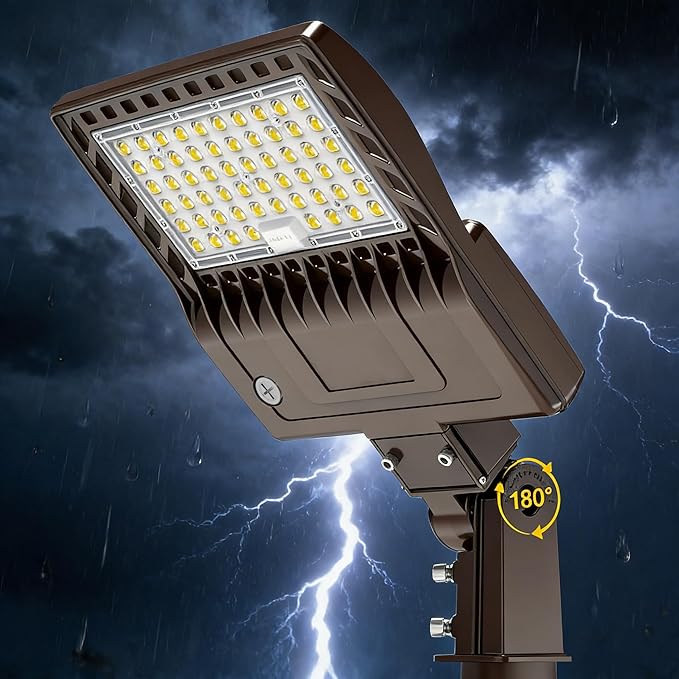 480V LED Parking Lot Light 240W 33600LM UL Listed LED Street Light IP65 5000K Commercial Shoebox Light for Stadium Driveway (277-480VAC Input)