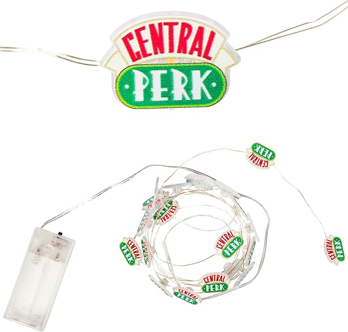Silver Buffalo Friends Central Perk Mug 20ct Decorative String Lights, 7 Feet Long, Battery Powered (Batteries Not Included), Warm White LED, Indoor Use Only