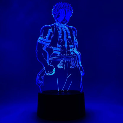 Otaku Lamps Demon Slayer - Akaza Anime Night Light, 16 Color RGB LED – Gift for Otaku