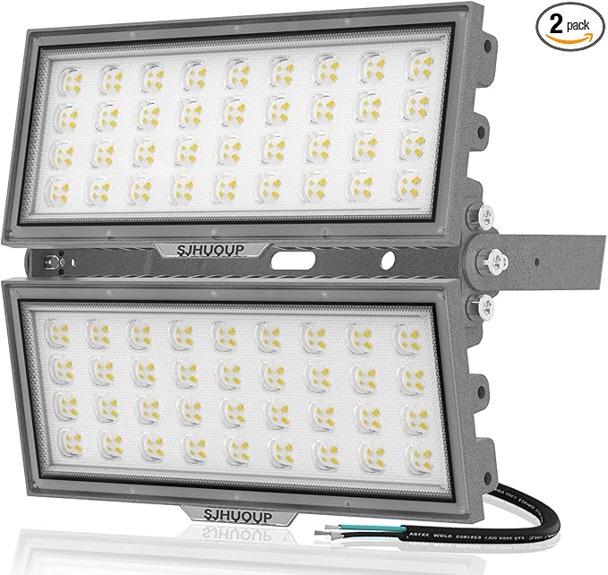 200W LED Flood Lights Outdoor,26000Lumen 6500K Super Bright Stadium Lights,Surge 6KV Outdoor LED Flood Light，IP67 Waterproof for Stadium Yard Garden