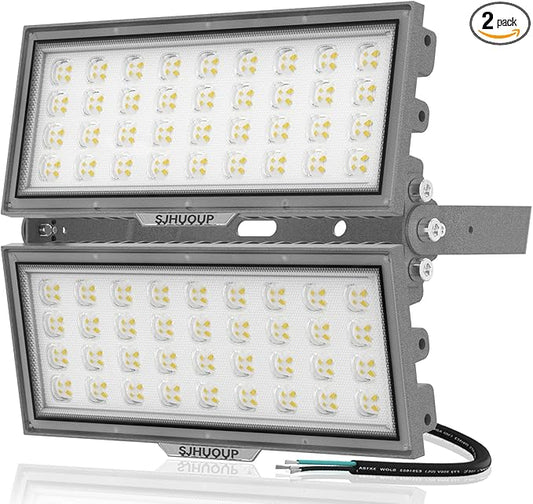 200W LED Flood Lights Outdoor,26000Lumen 6500K Super Bright Stadium Lights,Surge 6KV Outdoor LED Flood Light，IP67 Waterproof for Stadium Yard Garden