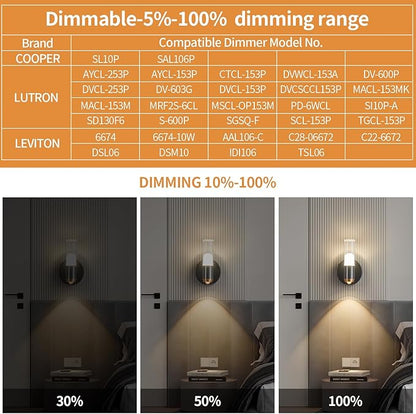 Modern Wall Sconces Set of Two Black Wall Lamp Sconces Wall Lighting LED Wall Lights Wall Decor, Indoor Up and Down Wall Lamp for Bedroom Bathroom Stair Entryway
