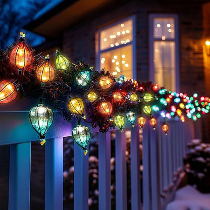 DOGHLY 11FT Fairy String Lights with 10 Color Bulbs Decorations, Outdoor Tropical Beach Theme Lights Patio String Lights for Party Camping Wedding Decor, UL Listed, Connectable, 2 Pcs