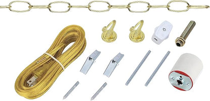 Aspen Creative 21039 Polished Brass Swag Light KIT