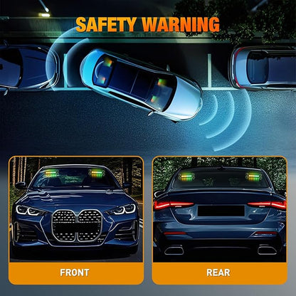 Nilight 12LED Emergency Strobe Traffic Advisor Light Bar 2 in 1 Amber Green Dash Warning Safety Flashing Lights Front/Rear Windshield Construction Lights for Trucks Cars Plow Police Vehicles
