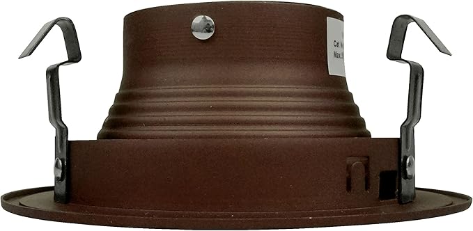 NICOR Lighting 4 inch Oil-Rubbed Bronze Recessed Baffle Trim for MR16 Bulb (14002OB-OB)