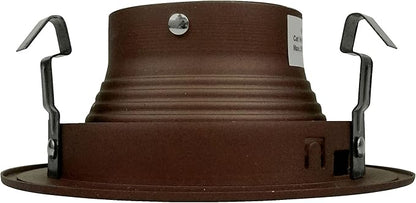 NICOR Lighting 4 inch Oil-Rubbed Bronze Recessed Baffle Trim for MR16 Bulb (14002OB-OB)