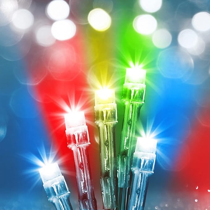 ArtSkills Rainbow String Light Kit with Punch Tool and Instructions for Posters, Dorms and Projects, Battery-Operated, 20 Lights with 2 Modes (Pack of 2)