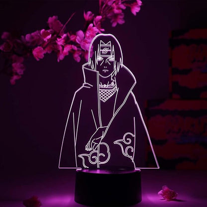 Otaku Lamps Itachi Uchiha Naruto – Anime Night Light, 16 Color RGB LED – Gift for Otaku