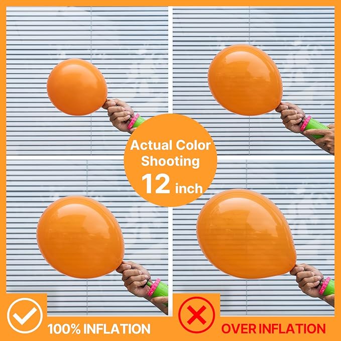 PartyWoo Orange Balloons 145pcs Different Sizes of 18 12 10 5 Inch Matte Fall Balloon Arch Kit Garland for Thanksgiving Halloween Little Cutie Baby Shower Birthday Party Decorations Orange-Y9