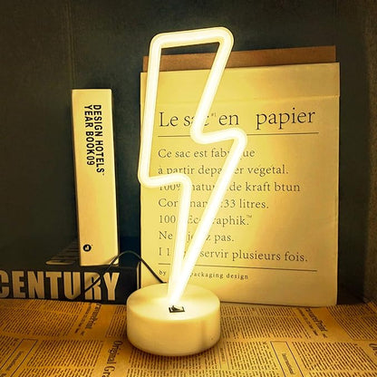 Neon Sign - Cute Room Decor, USB/Battery Powered LED Lights for Bedroom, Gift for Teen Girls with Holder (Warm White)