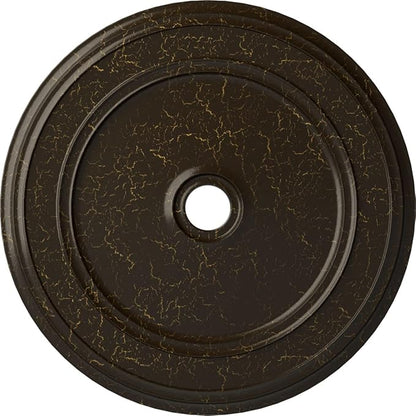 Ekena Millwork CM41CLSHC Classic Ceiling Medallion, 41 1/8"OD x 4"ID x 2 1/8"P, Hand-Painted Stone Hearth Crackle