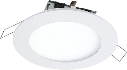HALO 4 in Round Integrated LED Surface Mount Recessed Downlight Trim, 5000K, Wet Rated for Shower and Outdoor Lighting Applications, Energy Star, White Finish - SMD4R6950WHDM