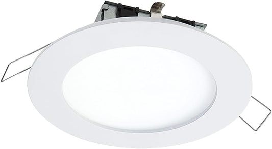 HALO 4 in Round Integrated LED Surface Mount Recessed Downlight Trim, 5000K, Wet Rated for Shower and Outdoor Lighting Applications, Energy Star, White Finish - SMD4R6950WHDM