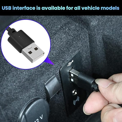 BESULEN Car Interior LED Lights, Automotive Ambient Neon Light Kit with USB Port, Car Accessories, Gifts for Men and Women, 4 in 1 Decoration Lights for Car, Garden, Home, Party（White）