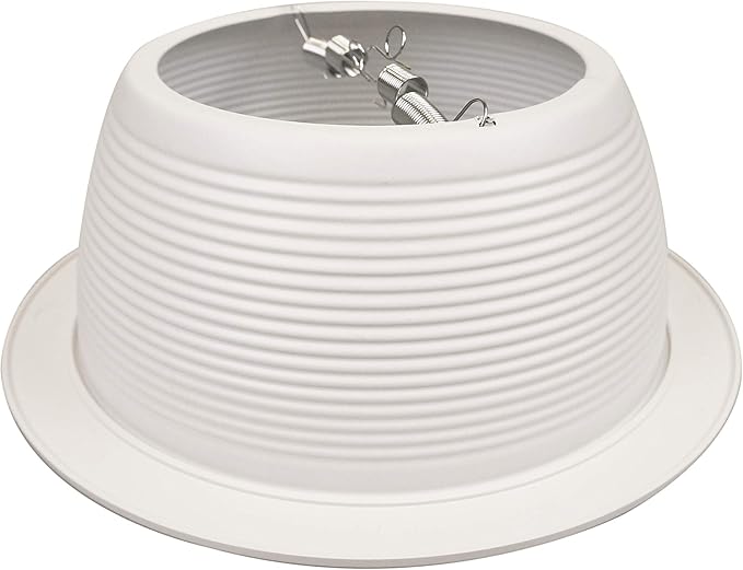 NICOR Lighting 6 inch White Recessed Baffle Trim, Fits 6 inch Housings (17511)