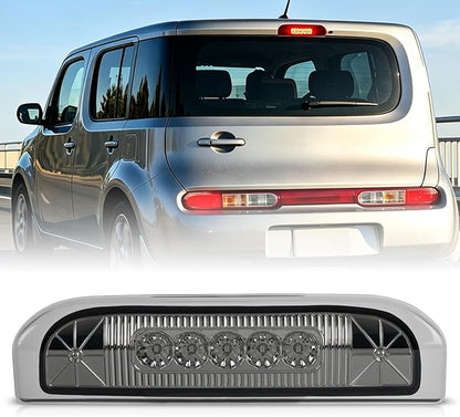 Nilight Third Brake Light Tail High Mount 3rd Stop Lights Smoked Lens Compatible with Nissan Cube 2009 2010 2011 2012 2013 2014 Van SUV Rear Center Cab Lamp