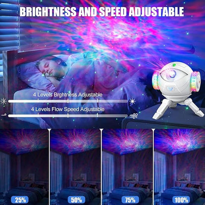 Star Projector Galaxy Night Light, Astronaut Space Projector with 8 Colors LED Nebula, Starry Ceiling LED Lamp with Remote, Adjustable Head Angle & Brightness,Kids Room Decor, Christmas Birthday Gifts
