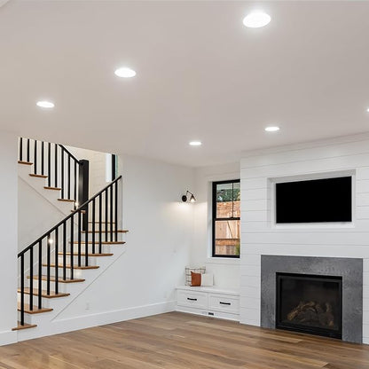 Armacost Lighting Retrofit Trim Smart Recessed RGB+WW LED Downlights for Remodel – 4 Pack