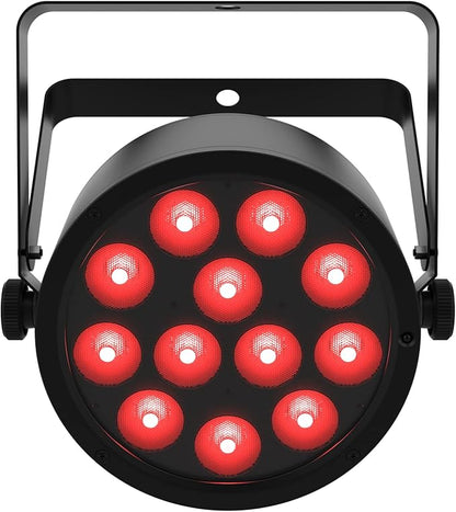 Low-profile, high-output quad-color (RGBA) LED Par compatible with ILS