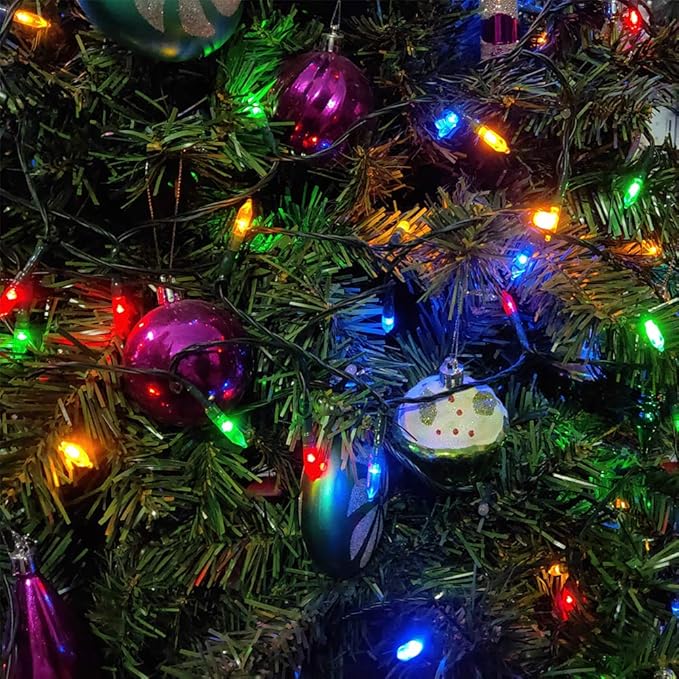 MAGOTAN Christmas Lights, Battery Operated String Lights 18ft 50 LED 8 Modes LED Mini Lights with Timer for Christmas Tree Wreath Party Home Indoor Outdoor Decor, Waterproof, Multi Color