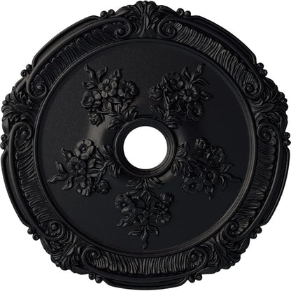 Ekena Millwork CM26ATSGS Attica with Rose Ceiling Medallion, 26" x 3-3/4" x 1-1/2", Steel Gray