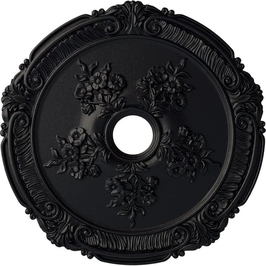 Ekena Millwork CM26ATSGS Attica with Rose Ceiling Medallion, 26" x 3-3/4" x 1-1/2", Steel Gray