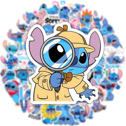 50pcs Cartoon Stitch Stickers for Kids,Vinyl Waterproof Stitch Decal for Water Bottle Laptop Toy Sticker for DIY Decorate Bumper Phone Hard Hat Kids Teens Gifts (Stitch-880)