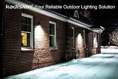 kadision 30W LED Wall Pack Light with Dusk-to-Dawn Photocell, 0-90° Adjustable Full Cutoff Outdoor Wall Light for House Yard Garage, 3900lm 5000K Daylight 100-277V ETL Listed