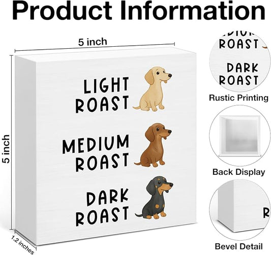 Dachshund Bakery Decor, Funny Baking Gifts for Bakers Baking Lover Cooks, Dog Bakery Wooden Sign for Home Kitchen Desk Decoration 5 x 5 Inches