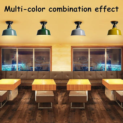 White Ceiling Light Fixture Macarons Indoor Hallway Ceiling Light Kitchen Over Sink Laundry Basement 10 in Barn Outdoor Ceiling Lights for Porch…