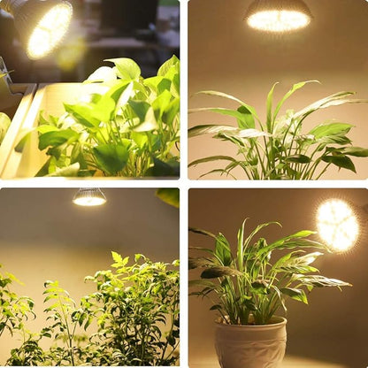 MILYN 2 Pack 100W Led Grow Light Bulb, Pure Warm Full Spectrum Grow Lights for Indoor Plants, E26 Grow Bulb for House Garden Hydroponics Succulent Seed Starting, Growing, Flower| 150LEDs Lamp