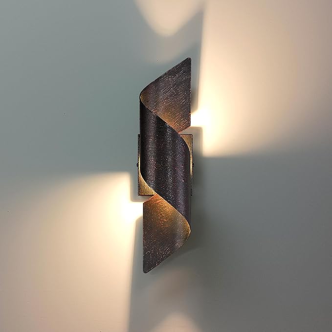 LED Up Down Wall Light, Porch Light, Exterior LED Wall Mounted Light, Modern Outdoor Wall Sconce, Light Fixture for Indoor and Outdoor
