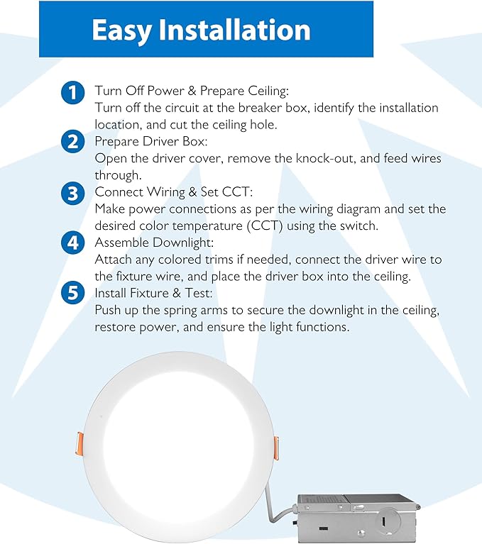 NICOR Lighting Recessed Light Fixtures - IXE 6-in Canless LED Downlight - Dimmable LED Ceiling Light with Edge-Lit Technology - White, 12 Packs