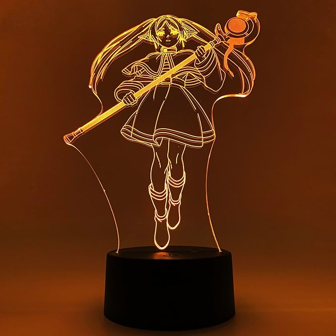 Otaku Lamps Frieren Frieren – Anime Night Light, 16 Color RGB LED – Gift for Otaku