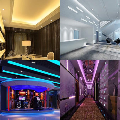 BTF-LIGHTING RGBCCT 5 Colors in 1 LED 5050SMD RGBWW RGB+Dimmable Tunable Color Temperature 2700K-6500K 16.4ft 60LEDs/m 300LEDs DC12V Multi-Colored Tape Lights IP65 White PCB(No Adapter or Controller)