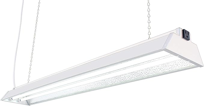 Durolux DL842N T5 4-foot 2 Fluorescent Lamps Grow Lighting System with 10000 Lumens and 6500K Full Sunlight Spectrum and Low Profile 7" Wide Reflector