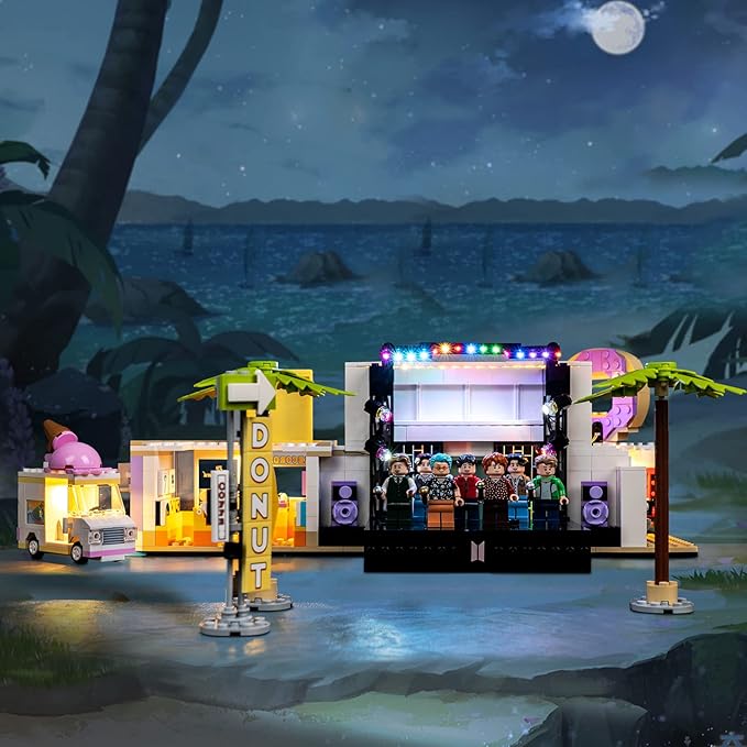 VONADO LED Light Kit - DIY Lego BTS Lights - Creative Decor Compatible with BTS Lego