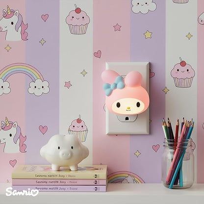 Ukonic Sanrio My Melody Face Plug-in Nightlight, LED Mood Light